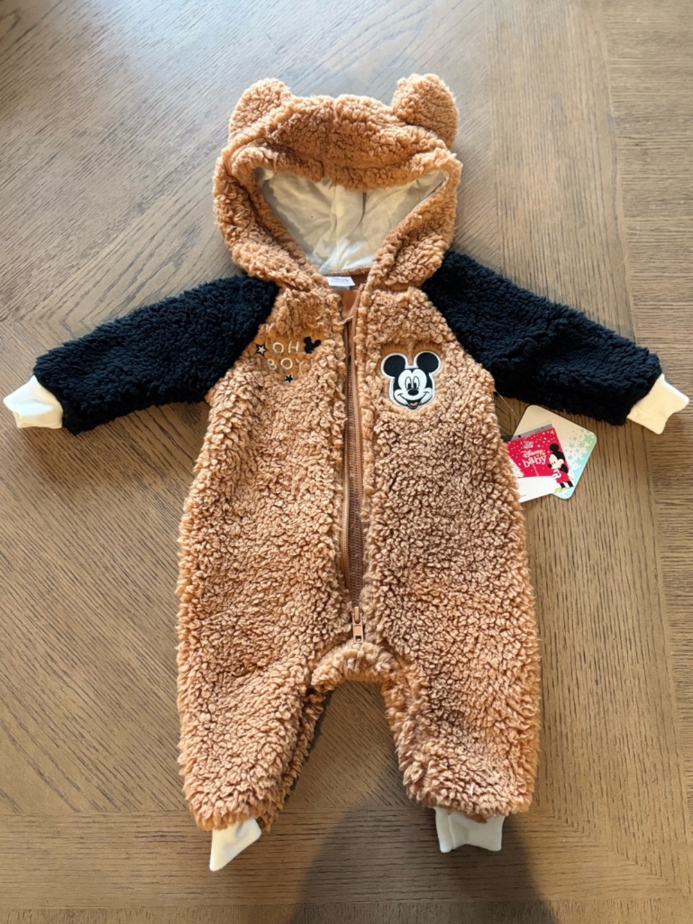Disney Mickey Mouse Sherpa Fleece One-Piece with Hood
